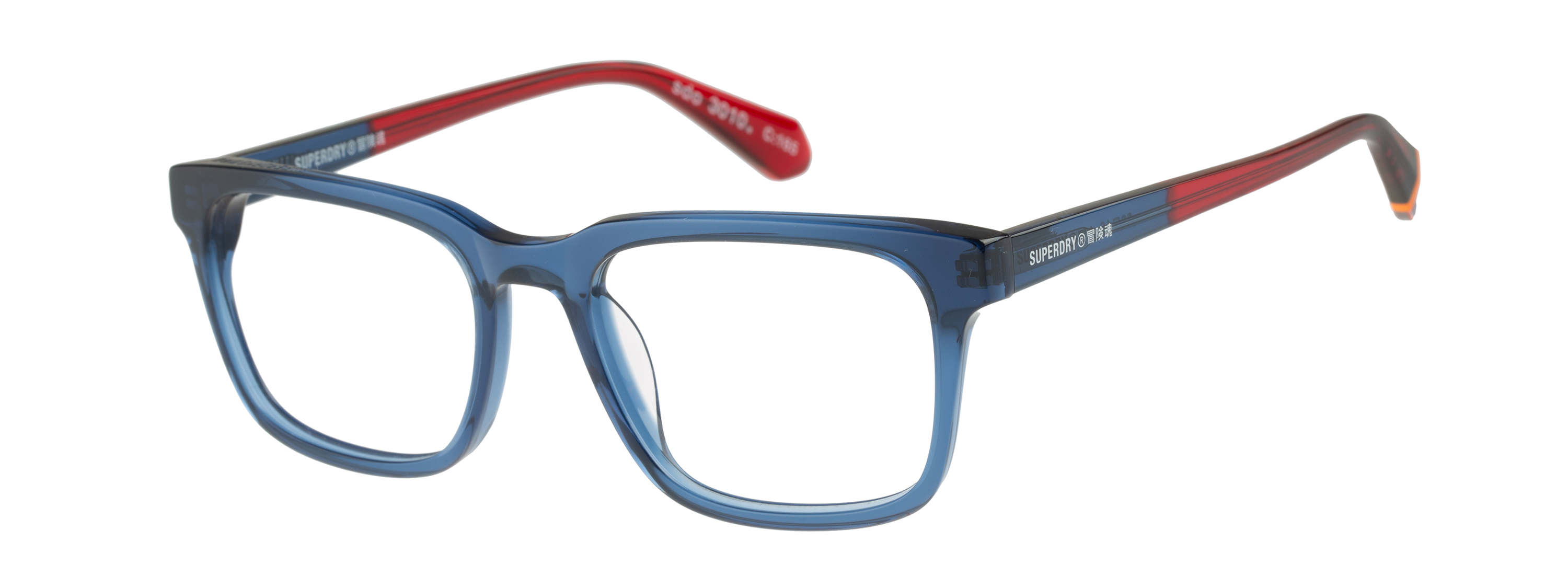 Superdry Superdry 993078-33 52-18 Superdry Herrenbrille SD 993078 in Schwarz mit rechteckigem Vollrand-Design und 52 mm Glasbreite