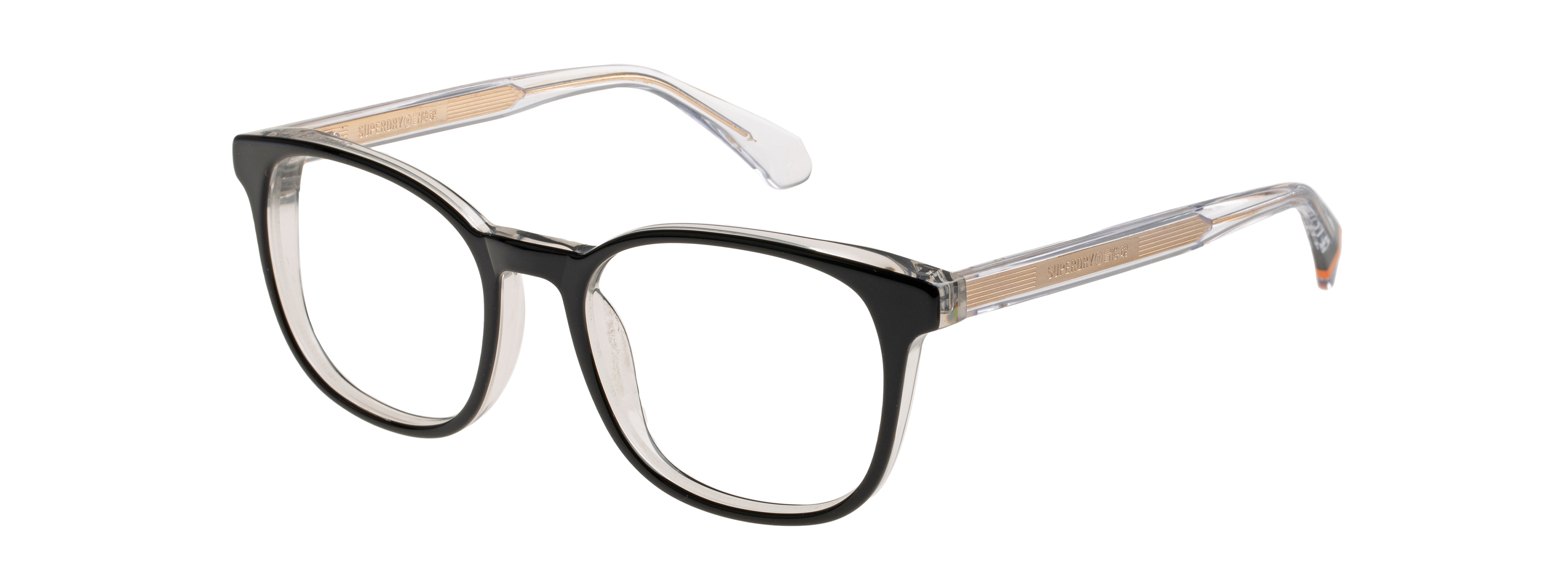 Superdry Superdry 993079-10 52-18 Superdry 993079 Unisexbrille in Crystal Clear mit 52 mm Glasbreite und 145 mm Bügellänge