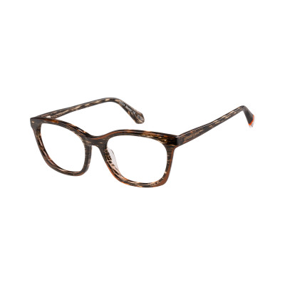 Superdry 993084 Damenbrille in grünem Kristallrahmen mit Cat-Eye-Design und blauen Gläsern