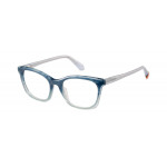 Superdry 993084 Damenbrille in grünem Kristallrahmen mit Cat-Eye-Design und blauen Gläsern