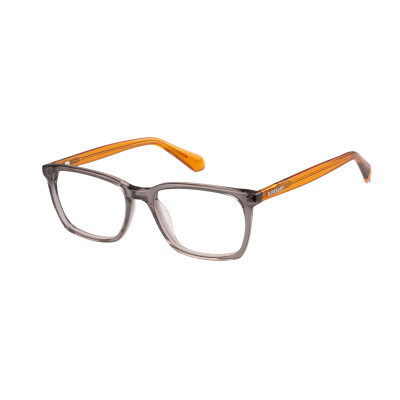 Superdry 993086 Herrenbrille in mattem Grau mit rechteckigem Kunststoffrahmen und 53 mm Glasbreite