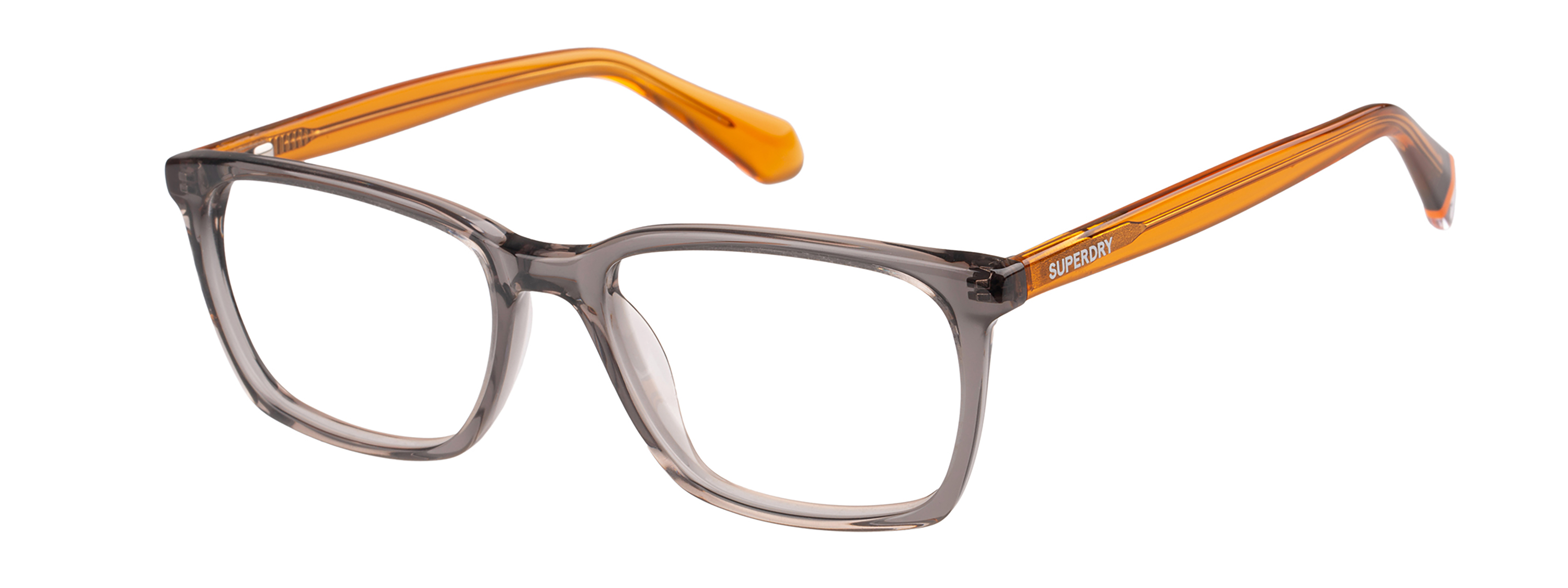 Superdry Superdry 993086-30 53-17 Superdry 993086 Herrenbrille in mattem Grau mit rechteckigem Kunststoffrahmen und 53 mm Glasbreite