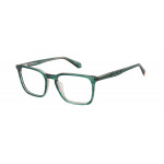 Superdry Herrenbrille SD 993087 in grünem Kristallrahmen mit quadratischer Form und Vollranddesign