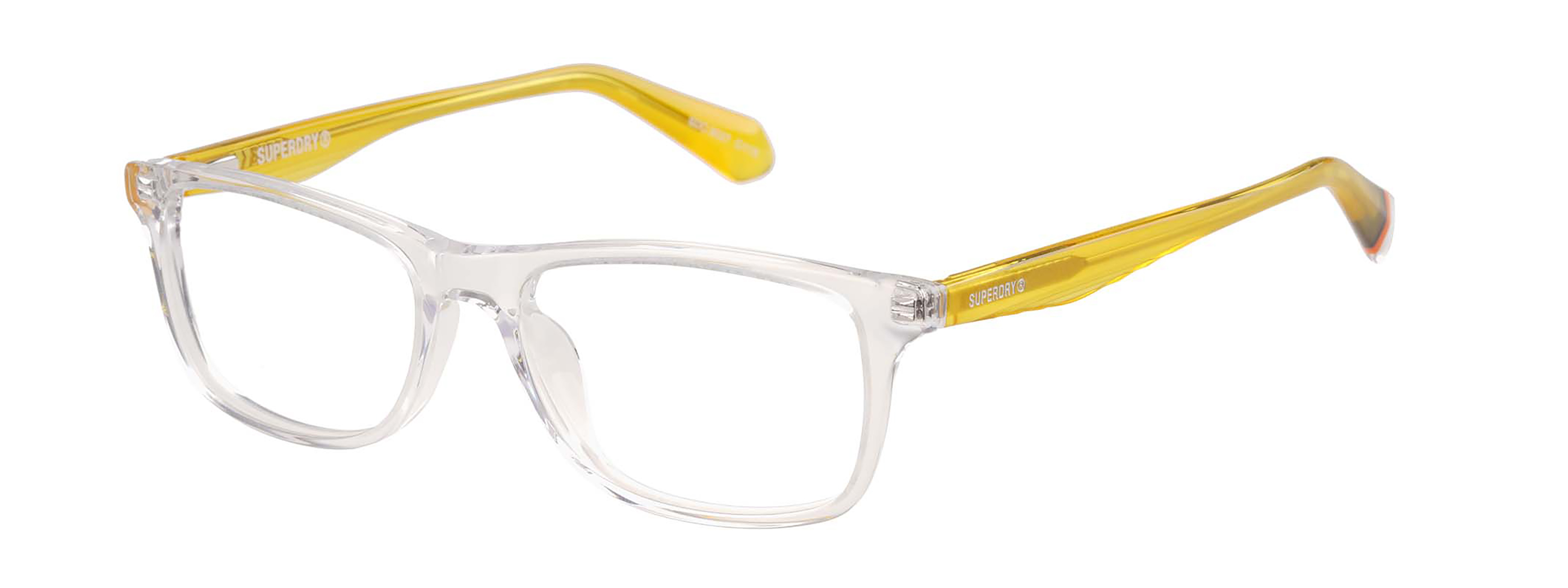 Superdry Superdry 993088-0051-16 Superdry 993088 Herrenbrille in Fluro Purple Crystal mit rechteckigem Vollrand-Design und 51 mm Glasbreite