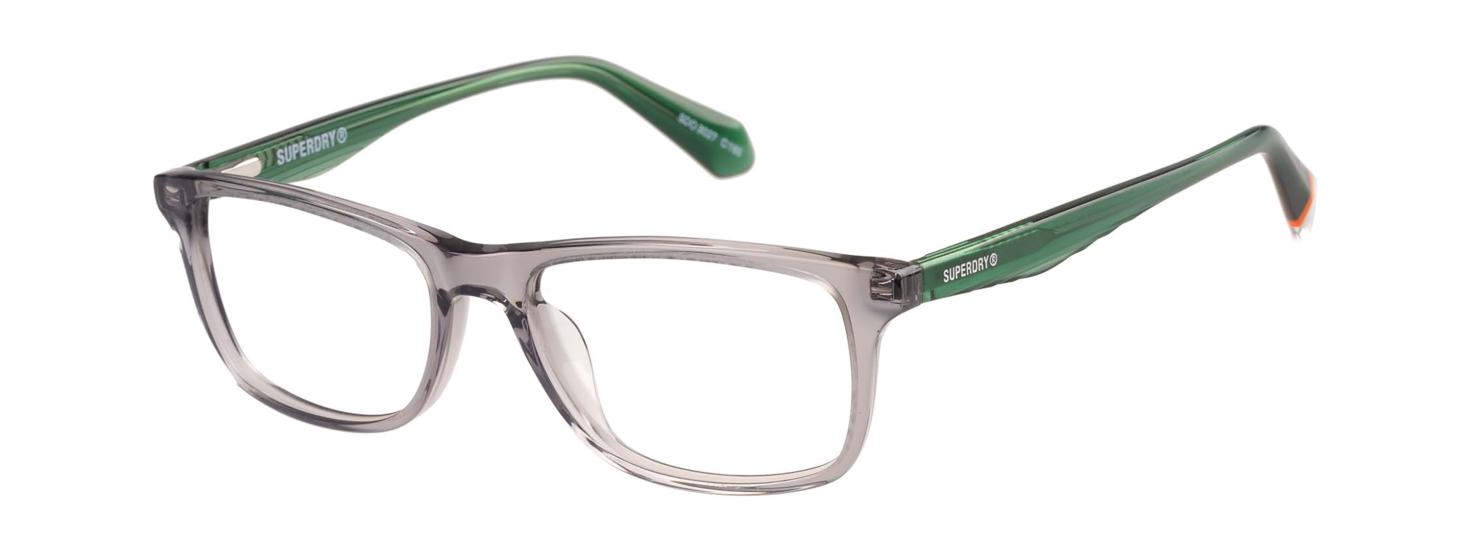 Superdry Superdry 993088-30 51-16 Superdry 993088 Herrenbrille in Fluro Purple Crystal mit rechteckigem Vollrand-Design und 51 mm Glasbreite