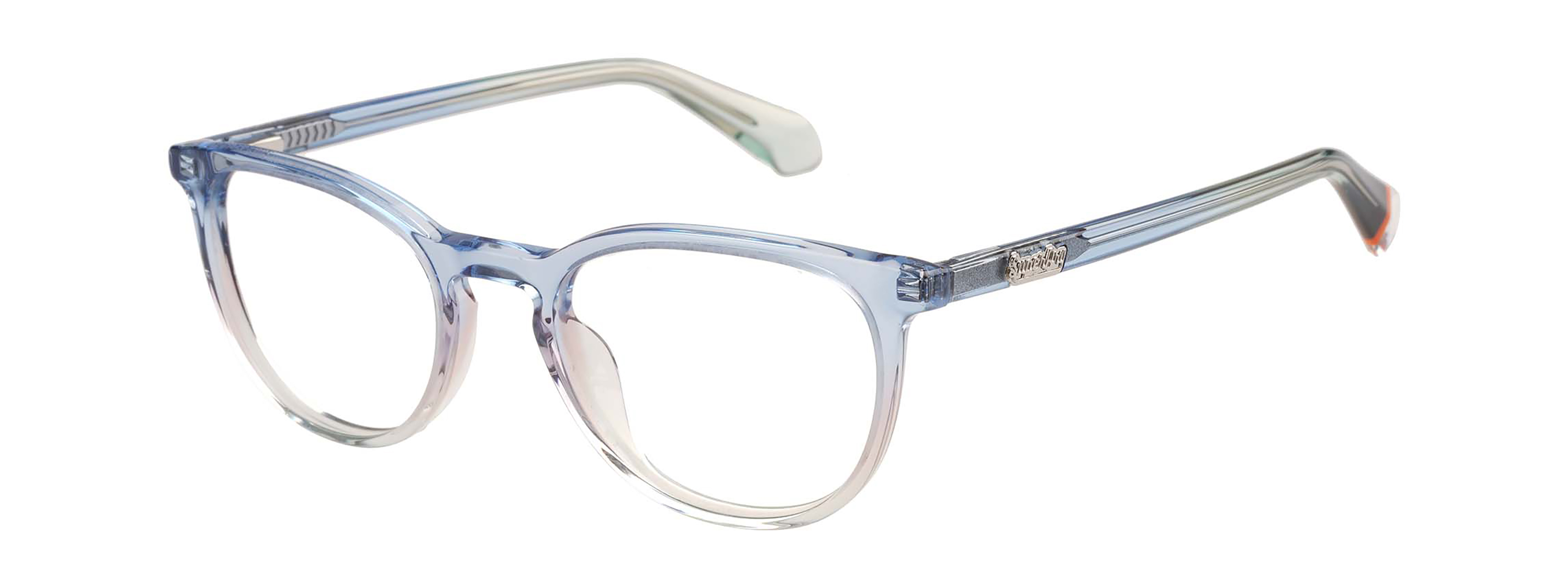 Superdry Superdry 993089-70 49-19 Superdry 993089 Damenbrille in Kristallblau mit limettengrünen Akzenten