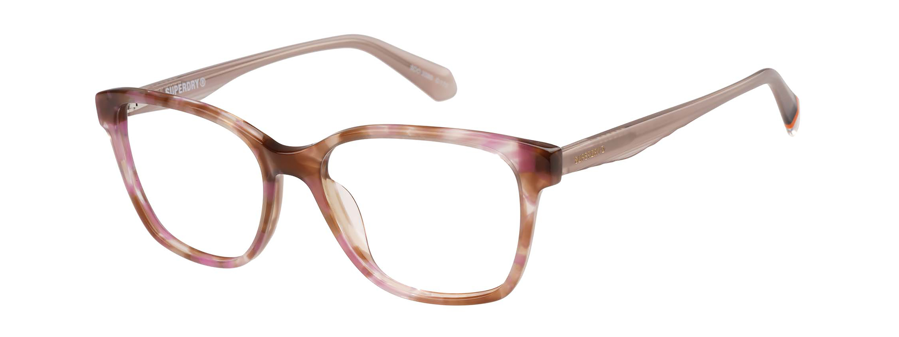 Superdry Superdry 993090-55 54-17 Superdry 993090 Damenbrille in Fuchsia mit Cat-Eye-Design und Kunststoffrahmen
