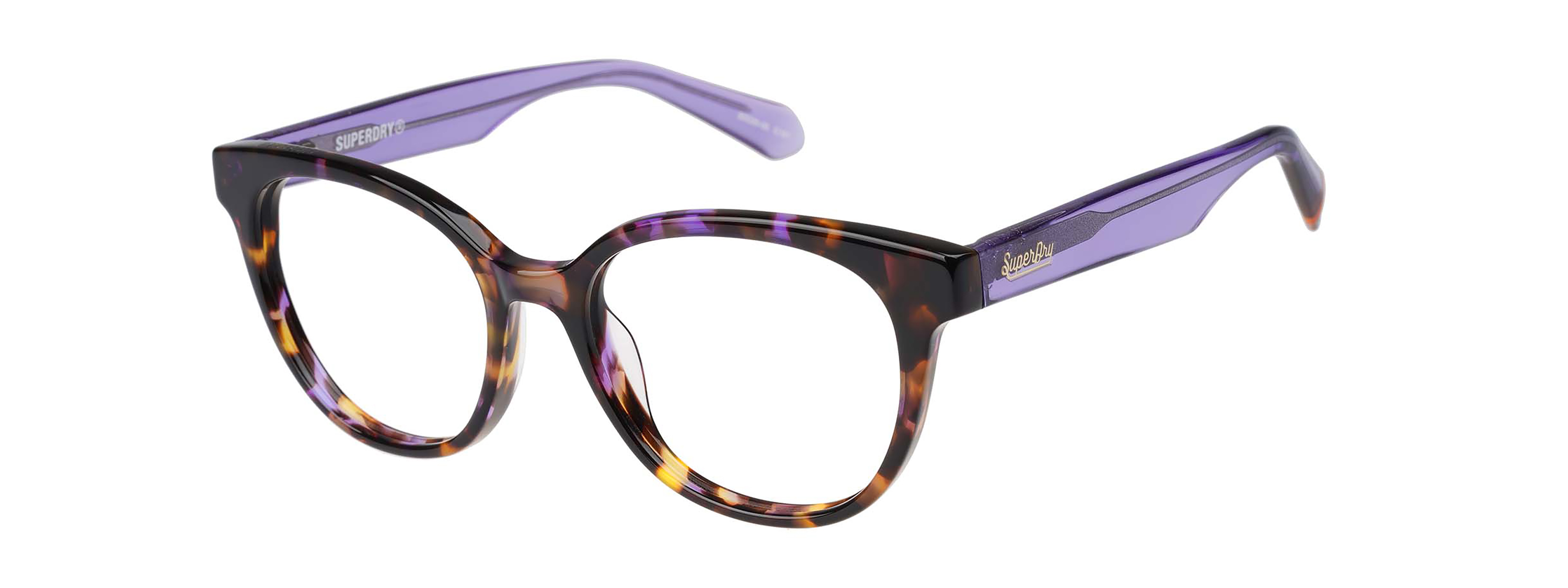 Superdry Superdry 993092-65 53-18 Superdry 993092 Damenbrille in Schwarz mit eckigem Design und Kunststoffrahmen