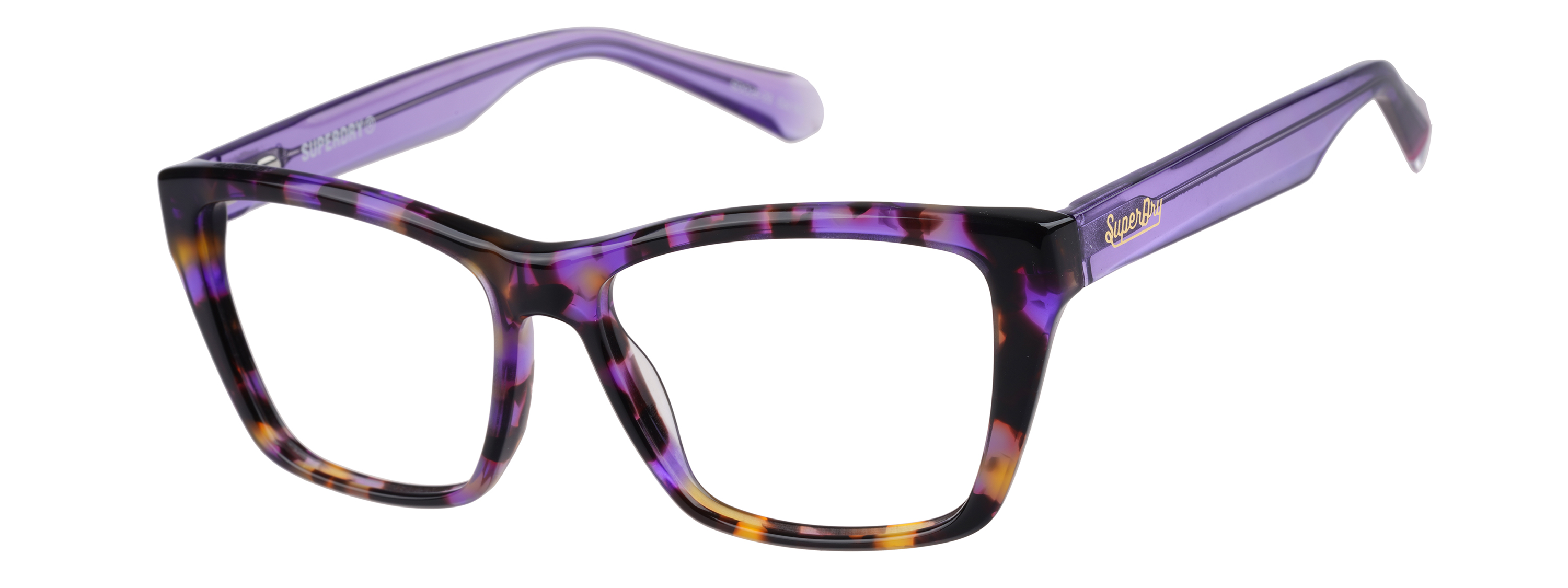Superdry Superdry 993098-65 54-15 Superdry 993098 Damenbrille in Schwarz mit eckigem Design und Kunststoffrahmen