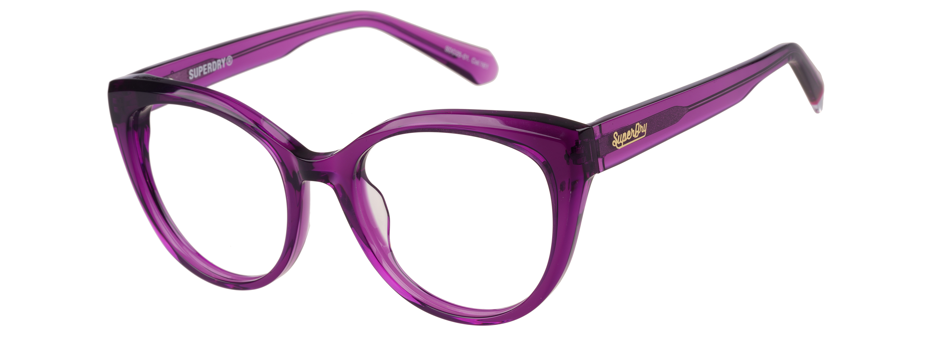 Superdry Superdry 993100-50 53-19 Superdry 993100 Damenbrille in Schwarz mit Kunststoffrahmen und eckiger Form