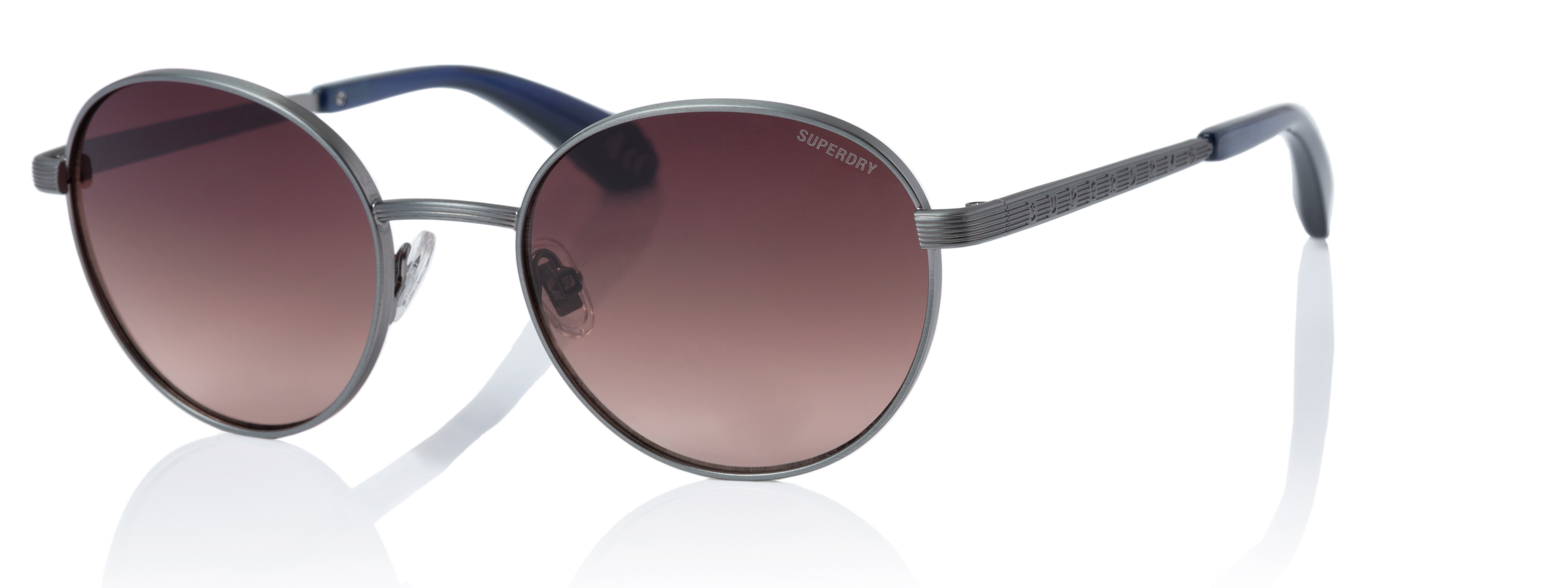 Superdry Superdry 995058-0051-20 Superdry 995058 Damen Sonnenbrille silberner Rahmen braune Gläser