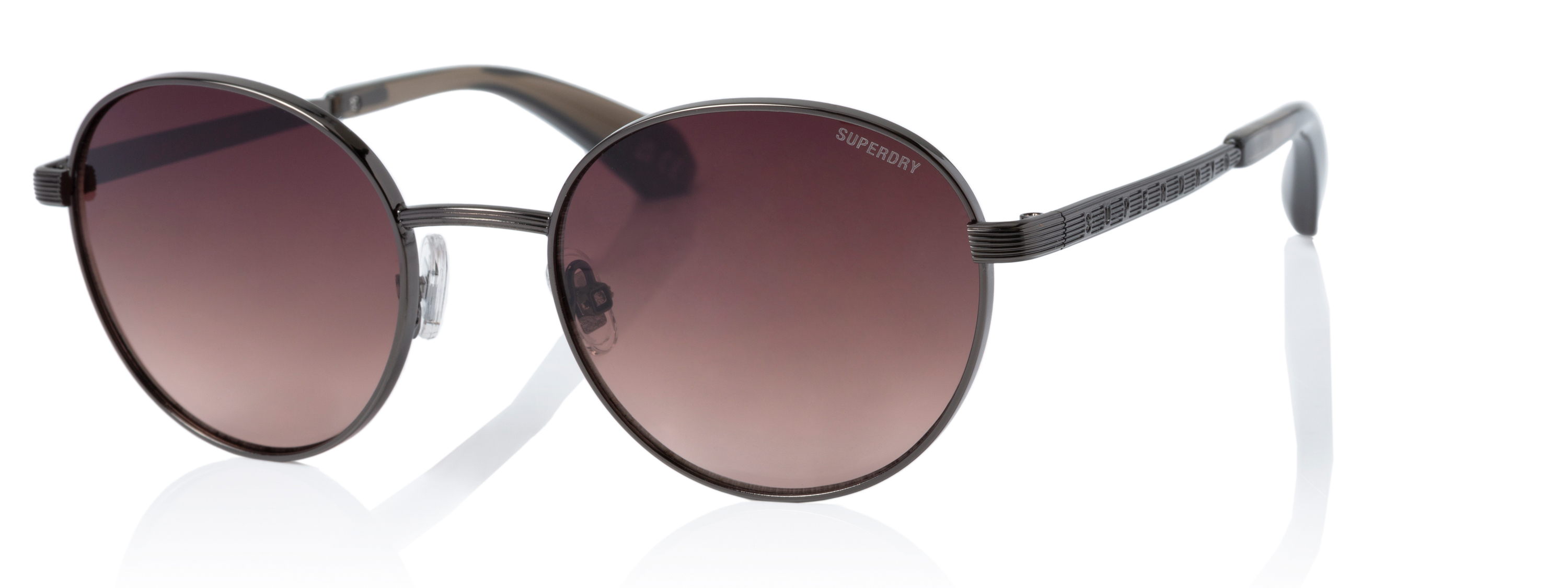 Superdry Superdry 995058-30 51-20 Superdry 995058 Damen Sonnenbrille silberner Rahmen braune Gläser