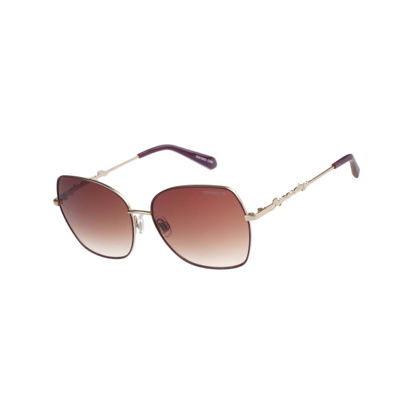 Superdry Superdry 995062-25 58-15 Superdry 995062 Damen Sonnenbrille mit eckigem Design und goldfarbenem Rahmen