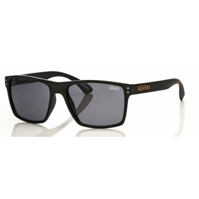 Superdry 996054 Sonnenbrille in glänzendem Schwarz mit grauen Gläsern für Damen und Herren