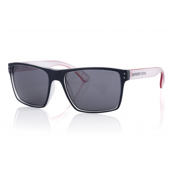 Superdry Superdry 996054-18 56-17 Superdry 996054 Sonnenbrille in glänzendem Schwarz mit grauen Gläsern für Damen und Herren