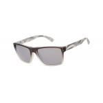 Superdry 996054 Sonnenbrille in glänzendem Schwarz mit grauen Gläsern für Damen und Herren