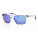 Superdry 996054 Sonnenbrille in glänzendem Schwarz mit grauen Gläsern für Damen und Herren
