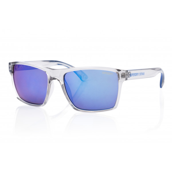 Superdry Superdry 996054-37 56-17 Superdry 996054 Sonnenbrille in glänzendem Schwarz mit grauen Gläsern für Damen und Herren