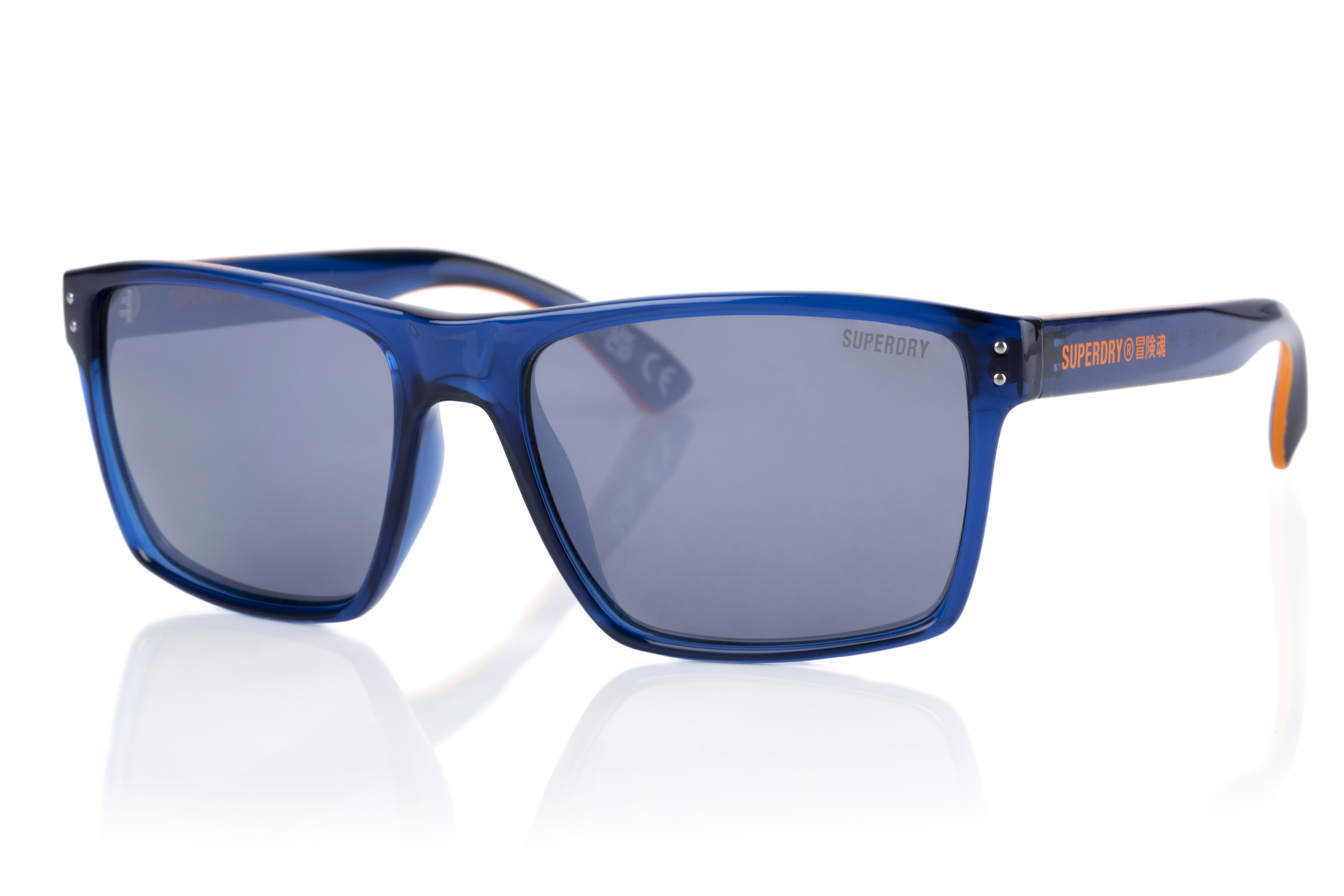 Superdry Superdry 996054-70 56-17 Superdry 996054 Sonnenbrille in glänzendem Schwarz mit grauen Gläsern für Damen und Herren