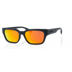 Superdry 996069 Sonnenbrille in Schwarz mit orangefarbenen verspiegelten Gläsern