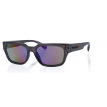 Superdry 996069 Sonnenbrille in Schwarz mit orangefarbenen verspiegelten Gläsern