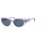 Superdry 996072 Damen Sonnenbrille in Cat-Eye-Form mit rotem Kunststoffrahmen und blauen Gläsern