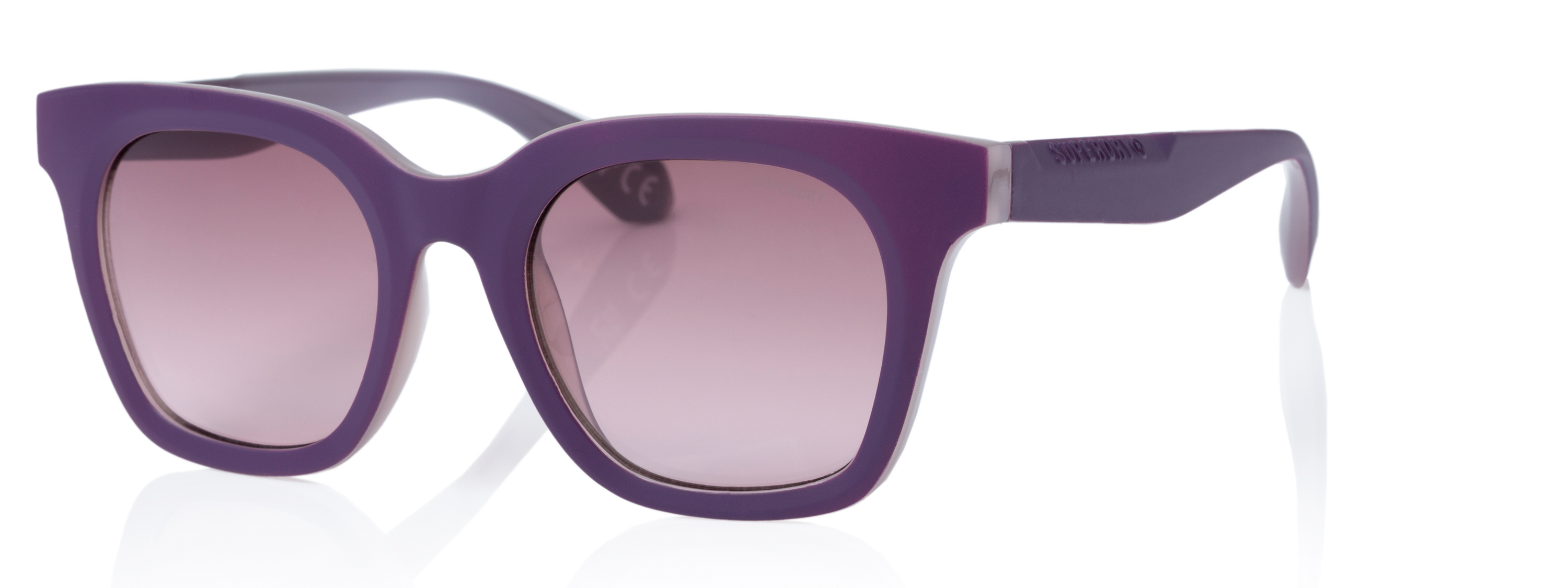 Superdry Superdry 996073-50 50-21 Superdry 996073 Damen Sonnenbrille grünes Kristallgestell silber verspiegelte Gläser