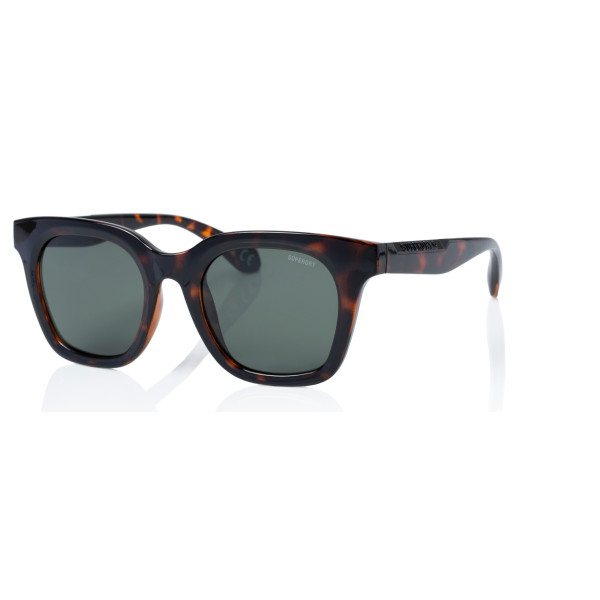 Superdry Superdry 996073-60 50-21 Superdry 996073 Damen Sonnenbrille grünes Kristallgestell silber verspiegelte Gläser