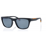 Superdry 996074 Herren Sonnenbrille in grünem Kristallrahmen mit schwarzen Gläsern