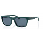 Superdry 996074 Herren Sonnenbrille in grünem Kristallrahmen mit schwarzen Gläsern