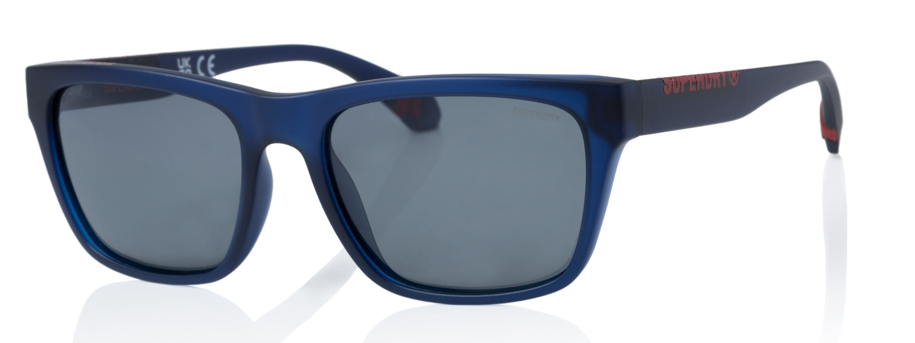 Superdry Superdry 996074-70 56-18 Superdry 996074 Herren Sonnenbrille in grünem Kristallrahmen mit schwarzen Gläsern