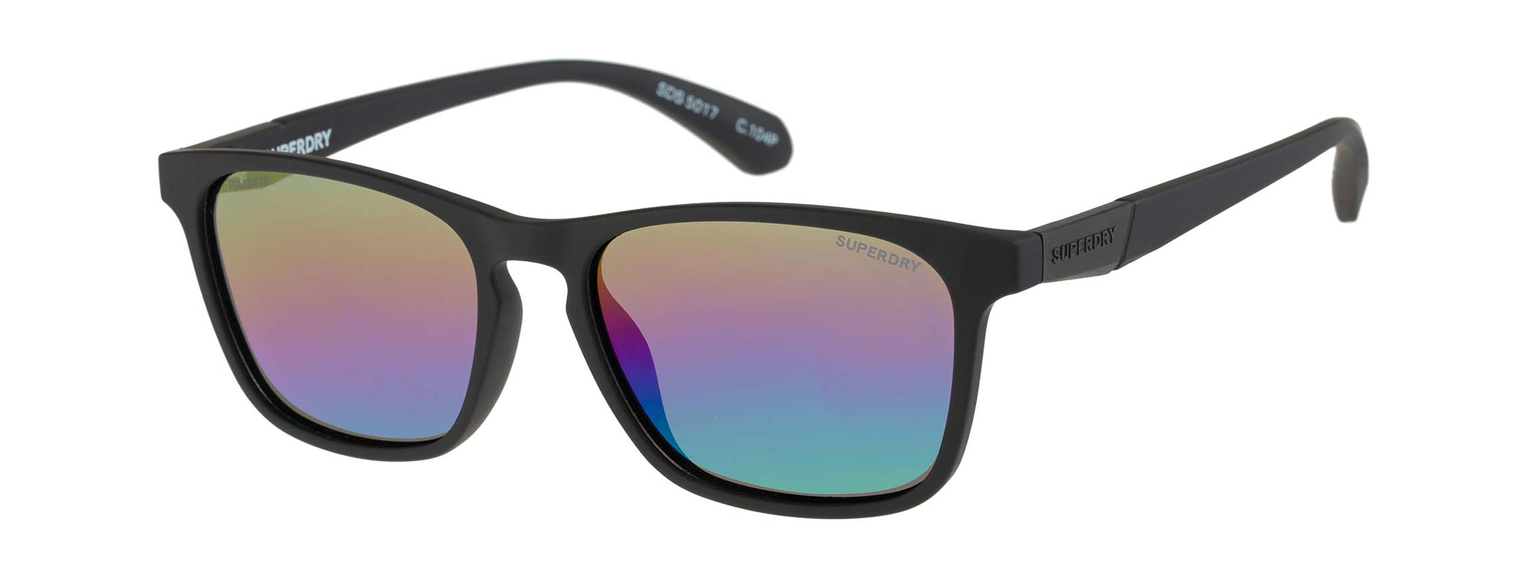 Superdry Superdry 996082-10 53-16 Superdry 996082 Herren Sonnenbrille mit polarisierenden Gläsern und schwarzem Kunststoffrahmen