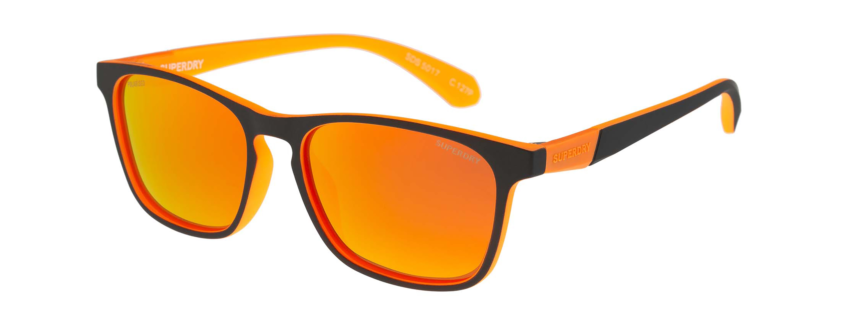 Superdry Superdry 996082-18 53-16 Superdry 996082 Herren Sonnenbrille mit polarisierenden Gläsern und schwarzem Kunststoffrahmen