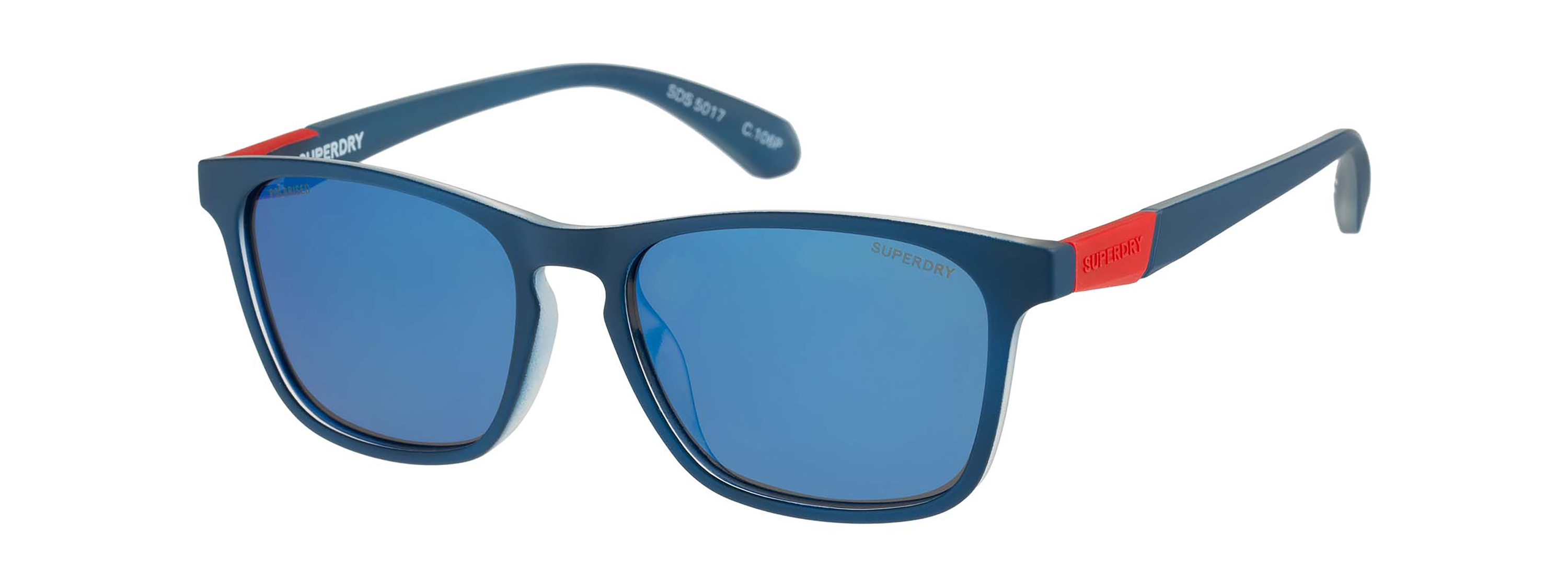 Superdry Superdry 996082-70 53-16 Superdry 996082 Herren Sonnenbrille mit polarisierenden Gläsern und schwarzem Kunststoffrahmen