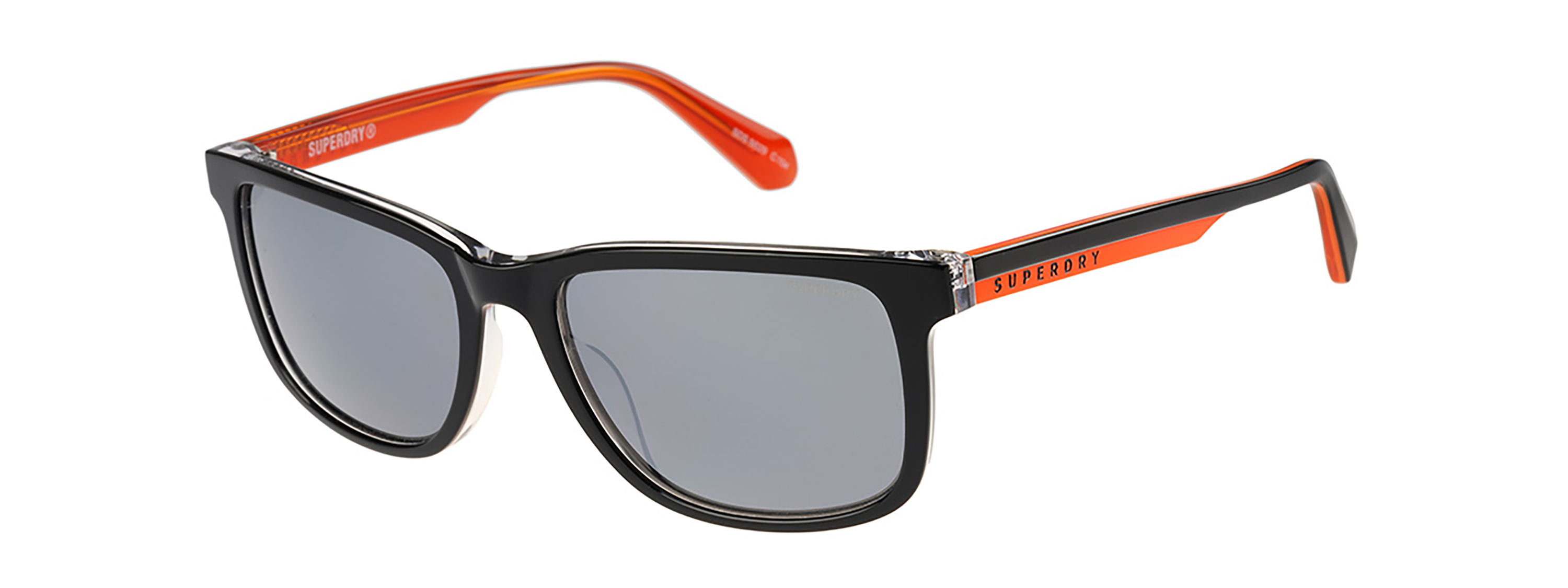 Superdry Superdry 996089-10 56-18 Superdry 996089 Sonnenbrille für Herren in Schwarz mit grauen Gläsern