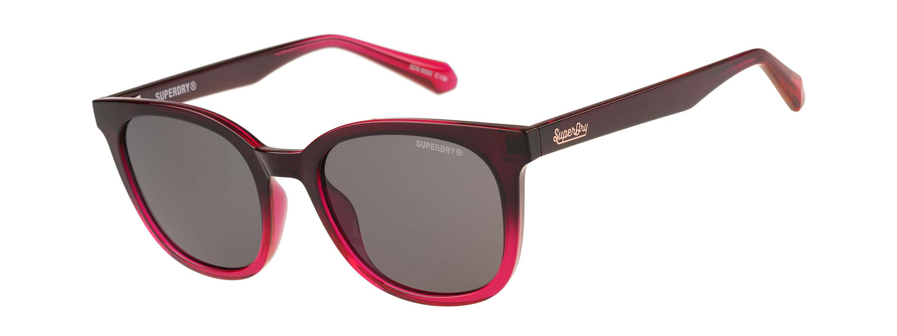 Superdry Superdry 996092-35 53-20 Superdry 996092 Damen Sonnenbrille in Schwarz mit eckigem Design und 53 mm Glasbreite