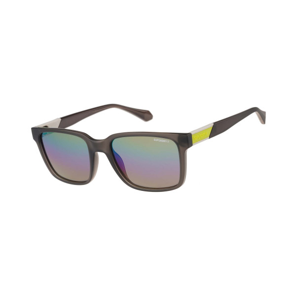 Superdry Superdry 996098-33 55-19 Superdry 996098 Herren Sonnenbrille in Fluro Purple Crystal mit Vollrandrahmen und 55 mm Glasbreite