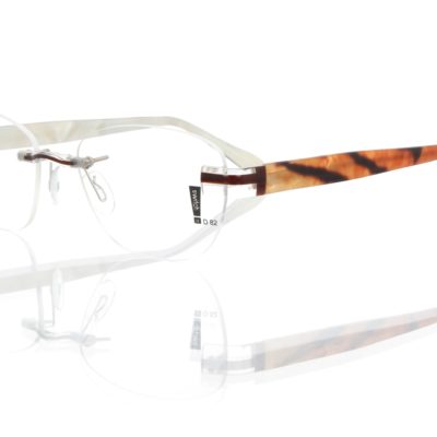 Switch It Garnitur 0238a Damenbrille Orange Gold Braun Innen Perlmutt Tiger (2)