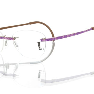 Switch It Garnitur 1010 Damenbrille Braun Opak Creme Violett (2)