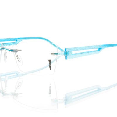 Switch It Garnitur 2224a Damenbrille Style Türkis Weiß (2)