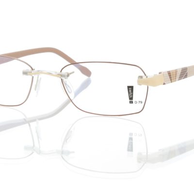 Switch It Garnitur 2373 Damenbrille Creme Braun Grau Innen Braun (1)
