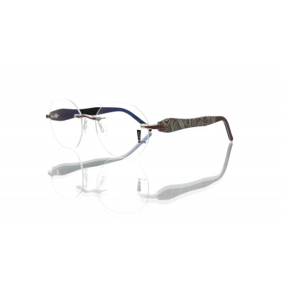 Switch It Garnitur 2486 Damenbrille Dunkelbraun Hellgrün Matt Innen Schwarz (2)
