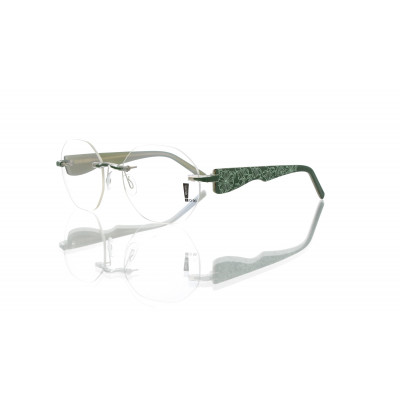 Switch It Garnitur 2487 Damenbrille Dunkelgrün Hellgrün Blumen Innen Hellgrün (2)