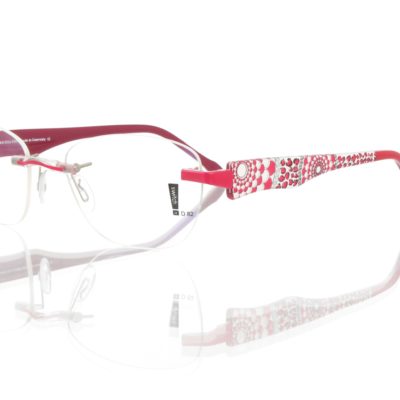 Switch It Garnitur 2491 Damenbrille Pink Weiß Rot Schwarz Innen Pflaume (2)