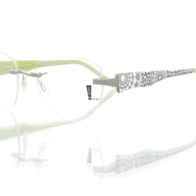 Switch It Garnitur 2492 Damenbrille Weiß Grau Schwarz Innen Lime (2)