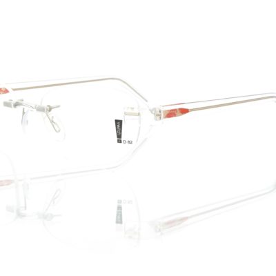 Switch It Garnitur 2497 Damenbrille Transparent Einlage Rot Gold Marmoriert (2)