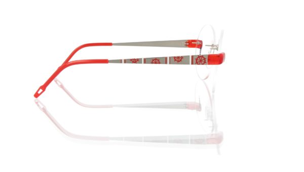 Switch It Garnitur 3312 Damenbrille Palladium Matt Rot Weiß (17)