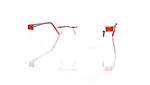 Switch It Garnitur 3312 Damenbrille Palladium Matt Rot Weiß (24)