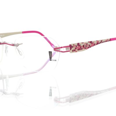 Switch It Garnitur 3313 Damenbrille Gold Pink Rosa Schmetterlinge (2)