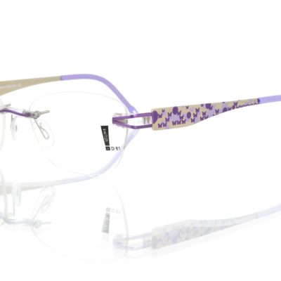 Switch It Garnitur 3315 Damenbrille Gold Violett Lila Schmetterlinge (2)